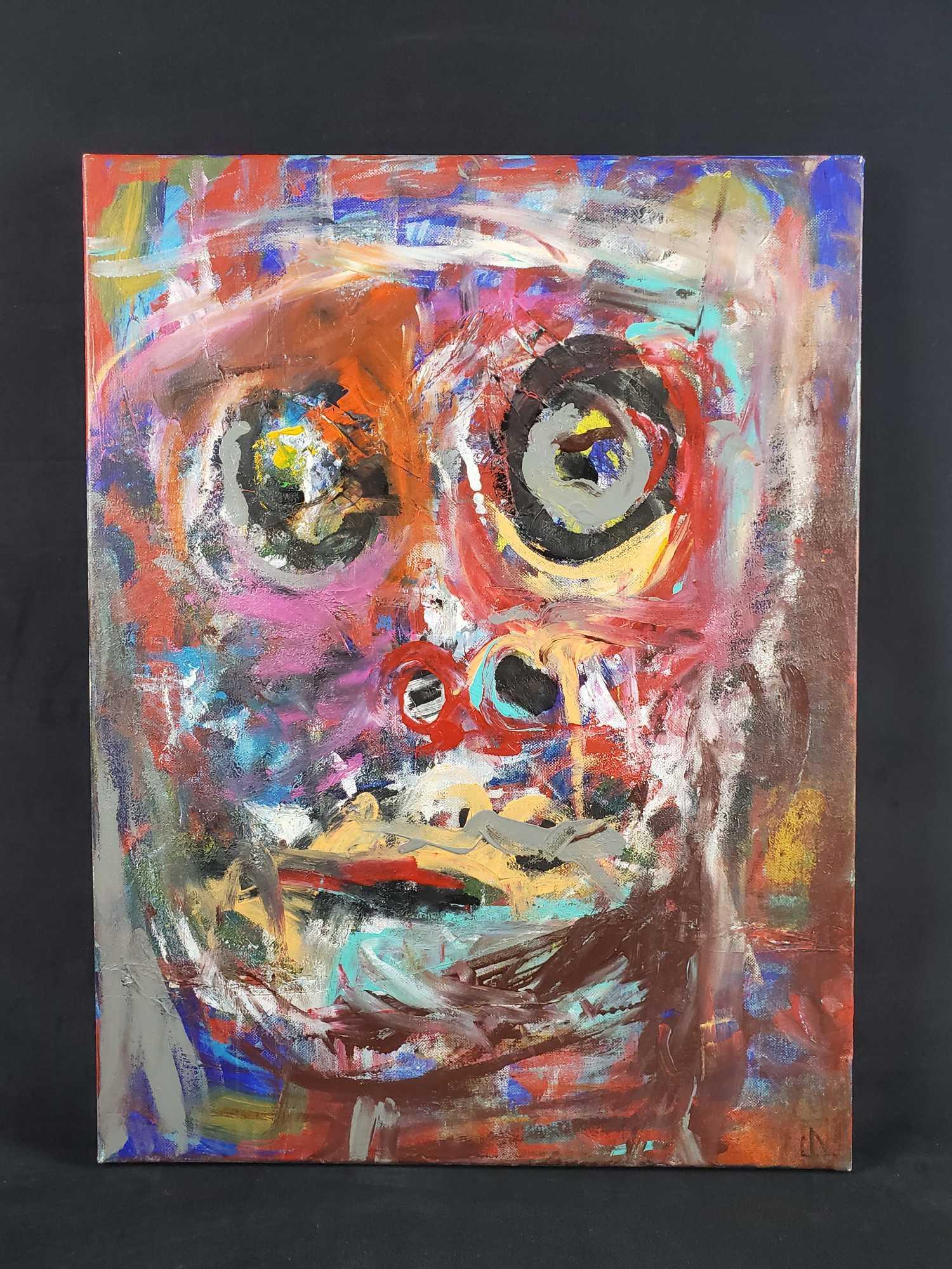 Original Acrylic Expressionist Abstract Painting of (1 of 8)