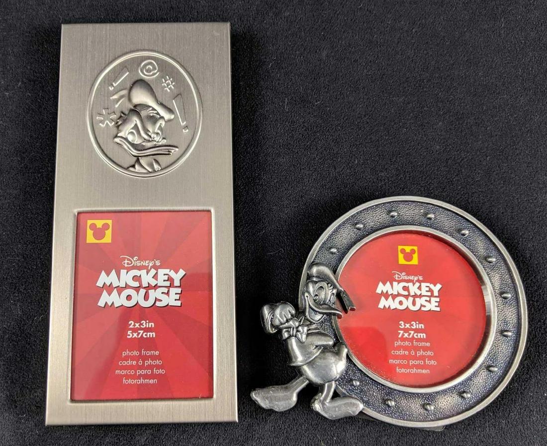Two Disney Donald Duck Pewter Metal Like Frames (1 of 4)