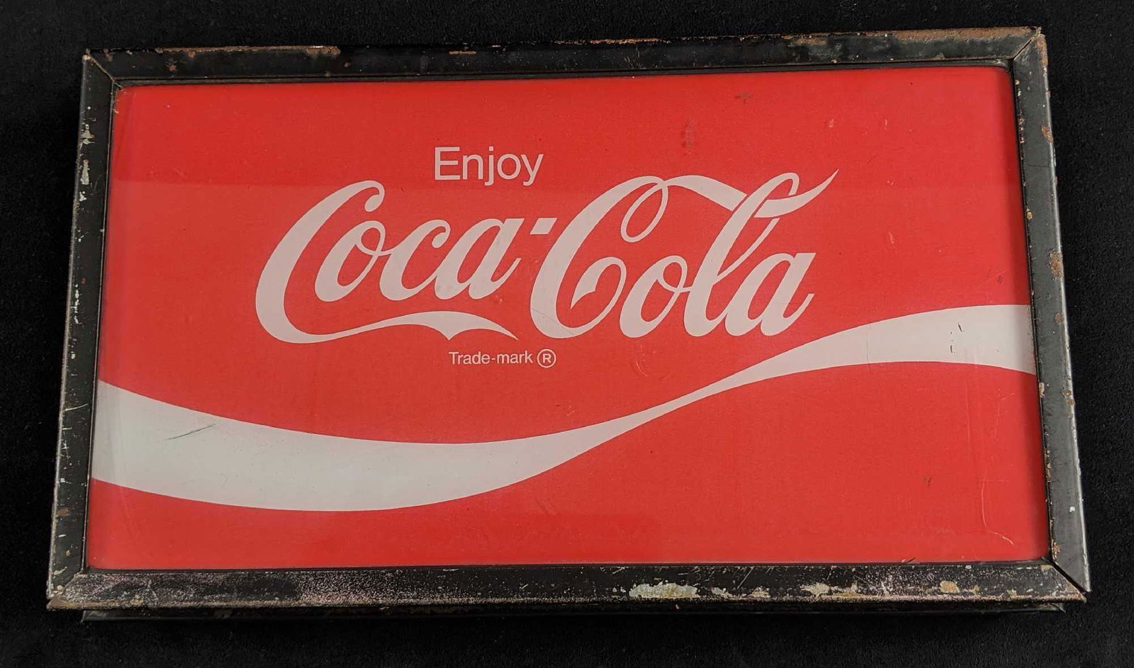 Vintage Coca Cola Metal Advertisement Light Box (1 of 9)