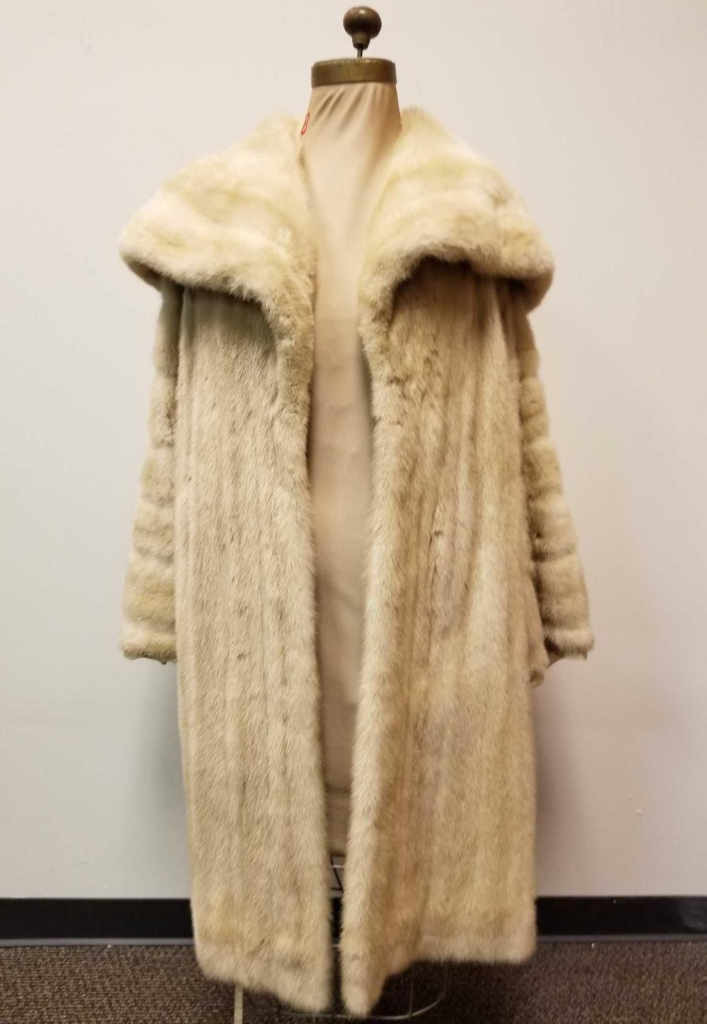 Full Length White Amber Mink Coat NO LINING (1 of 9)