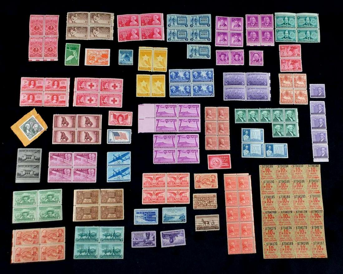 Large Lot of US Postage Stamps Circa 1940s 1950s 1960s (1 of 8)
