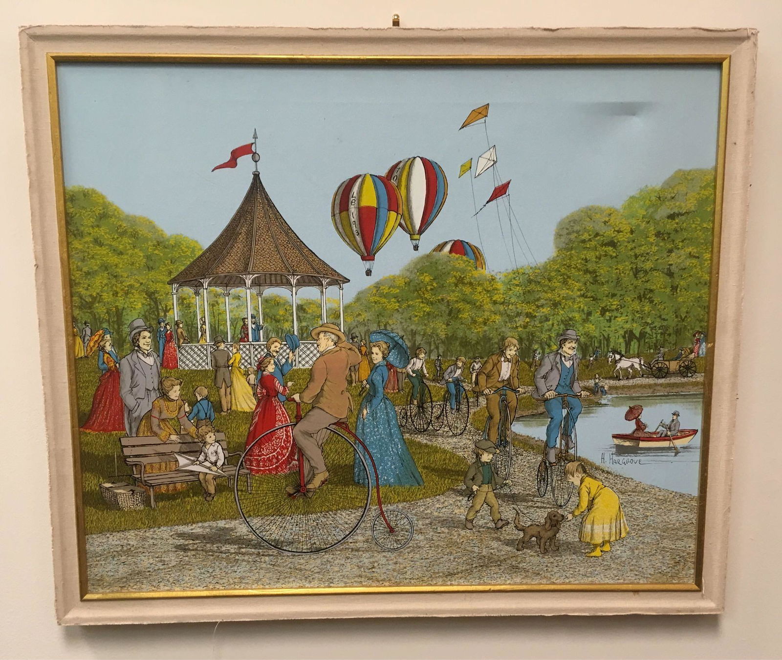 Vintage H Hargrove Gieclee Print On Canvas (1 of 7)