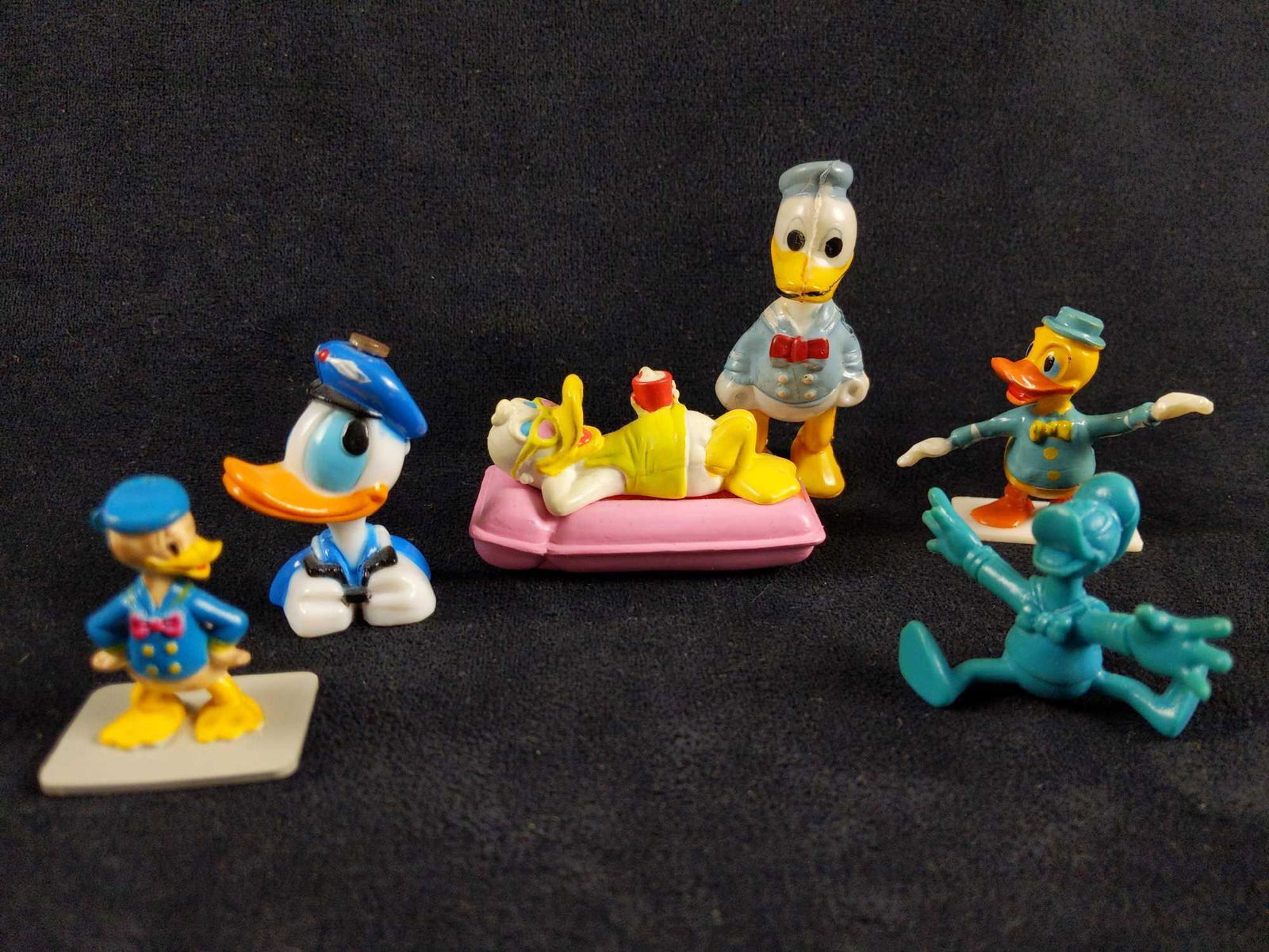 Assorted Miniature Disney Donald Duck Figurines Lot of (1 of 10)