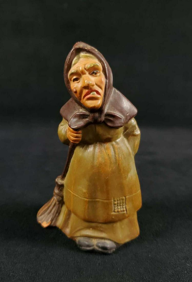 Vintage Hand Painted Ceramic Witch Hag (1 of 10)