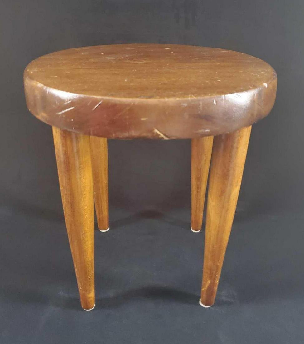 Vintage Mid Century Small Wooden Chid Stool (1 of 8)