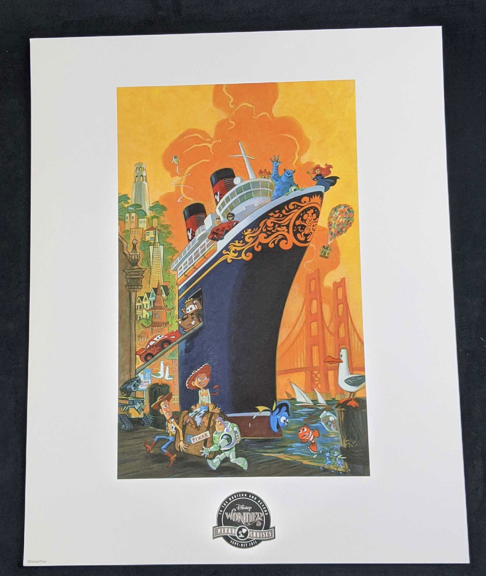 Disney Cruise Line Pixar Steve Purcell Lithograph (1 of 10)