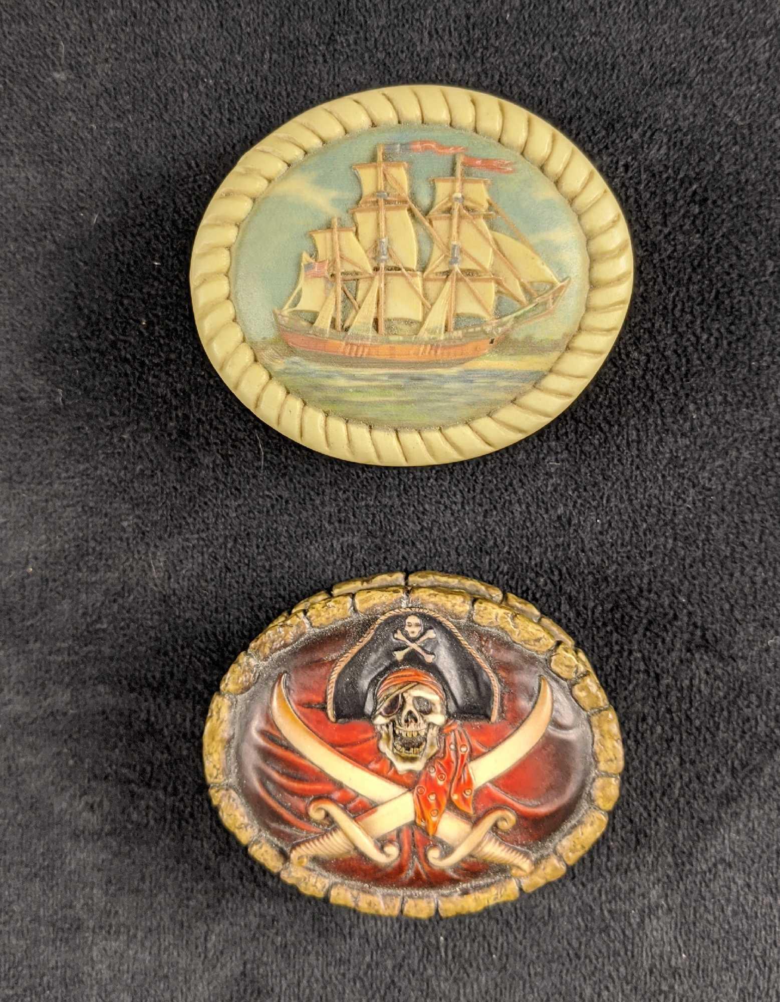 Two Disney Pillboxes Disneyland Pirates Caribbean (1 of 4)