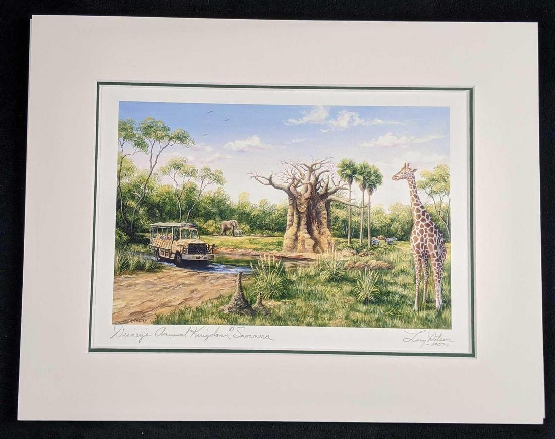 Disney Animal Kingdom Signed Print Larry Dotson B (1 of 5)