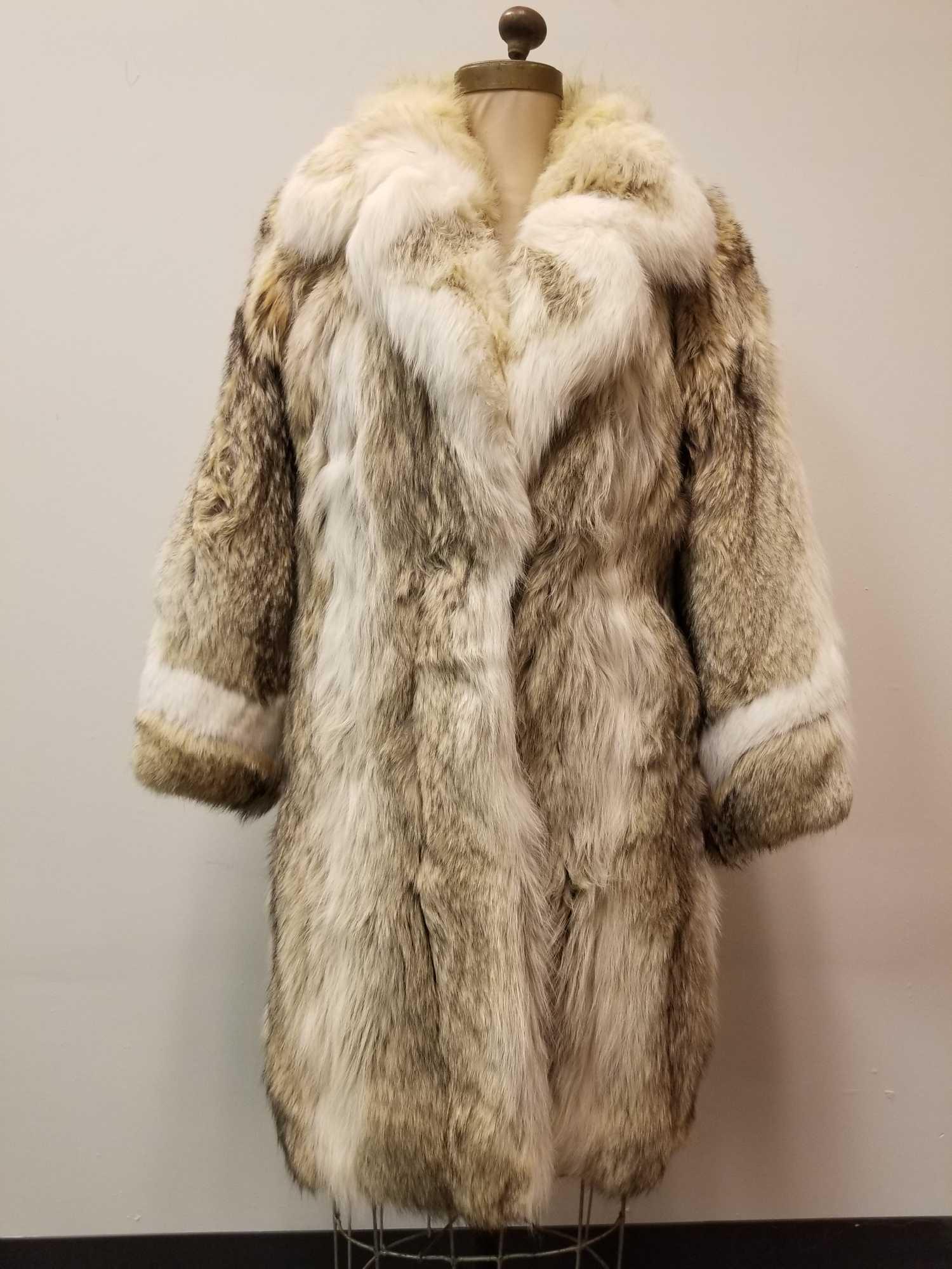 Hindsdale Furrier Coyote Fur Coat (1 of 5)