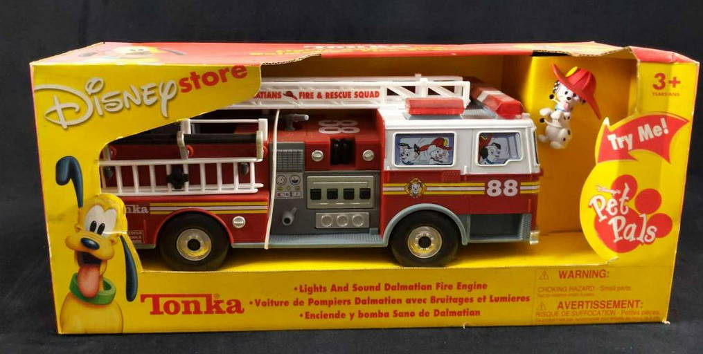 Disney Tonka Firetruck 101 Dalmatians In Box