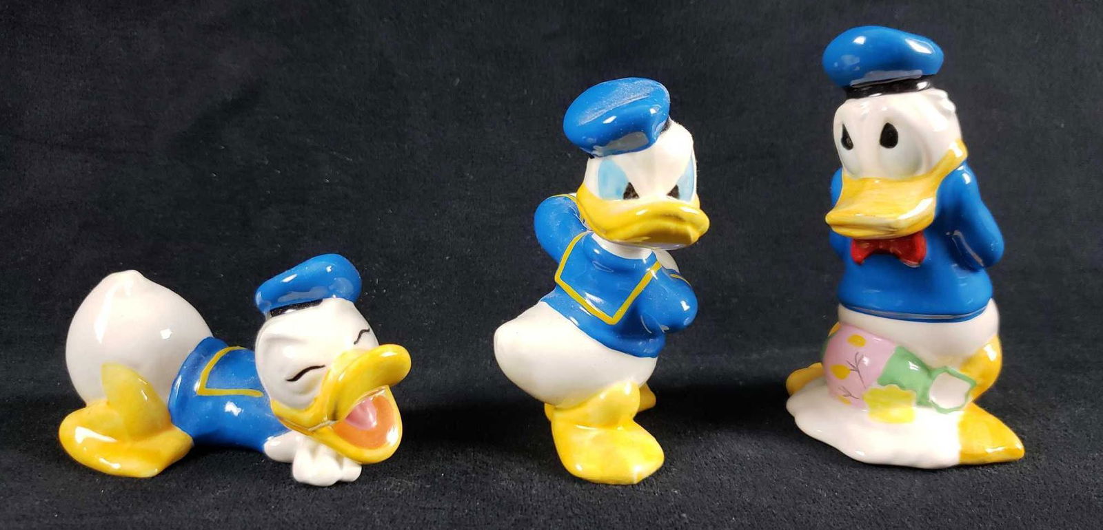Lot of 3 Vintage Enesco Donald Duck Porcelain Figurines (1 of 8)