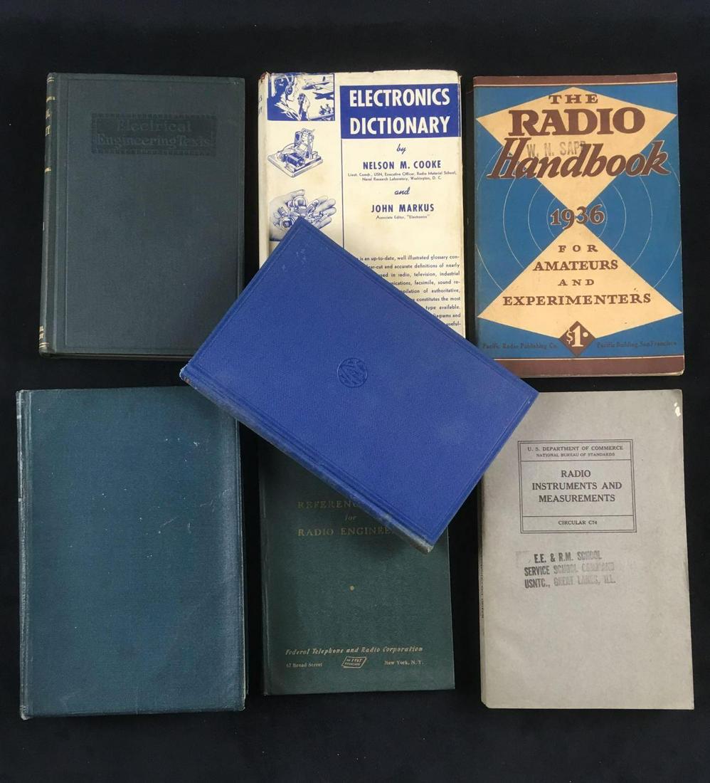 Lot of 7 1930s and 1940s Electronic Reference Books (1 of 5)