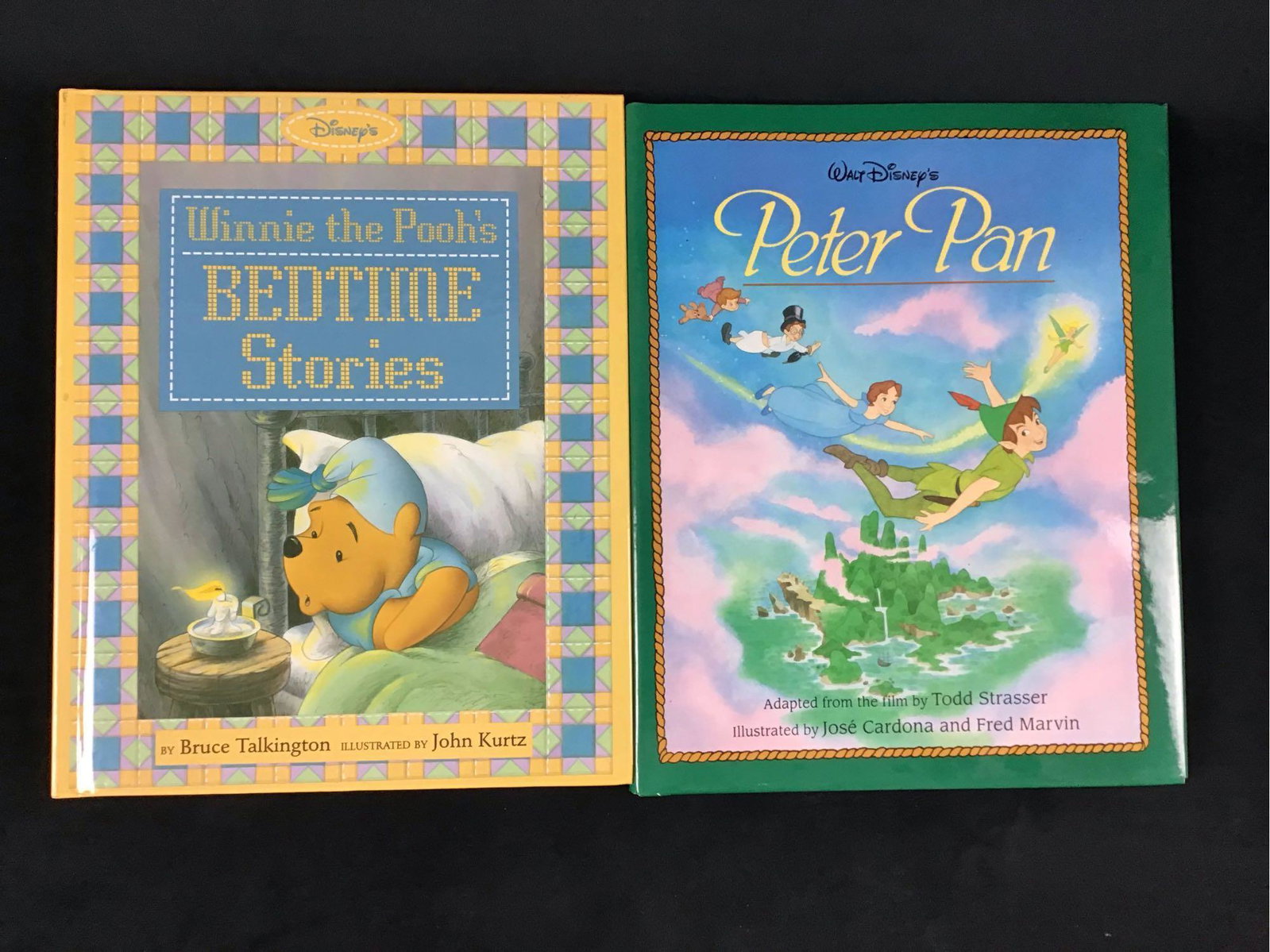 Vintage Winnie the Pooh Bedtime Peter Pan Book Lot: Vintage Winnie the Pooh Bedtime Peter Pan Book Lot . This is a lot of two vintage Disney books. They are in good vintage condition with known scuffs and light foxing.. There are no known missing pages