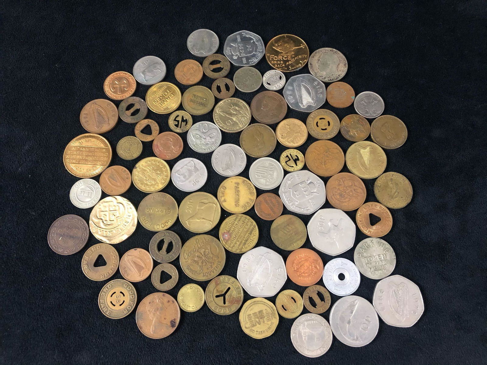 Antique - Vintage Lot Of Mixed Date Foreign Coins &USA (1 of 10)