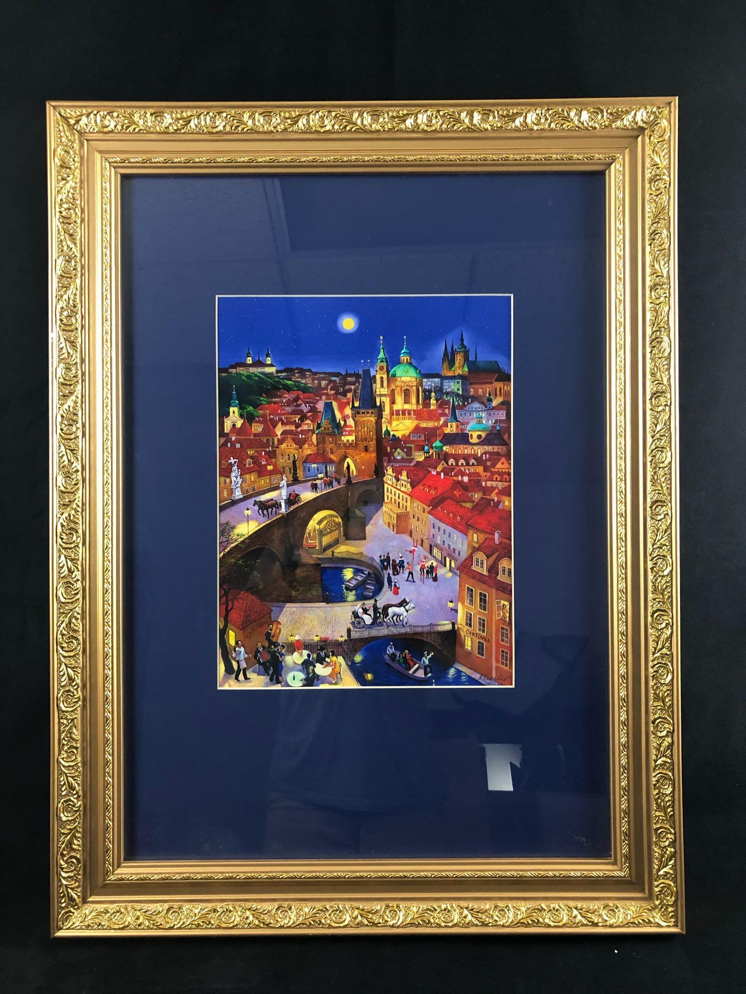 N. Korelov Russian Street Scene Detailed Oil Painting (1 of 5)