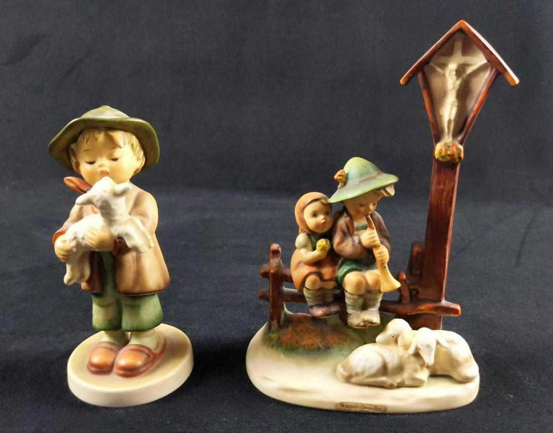 Hummel Figurine Wayside Devotion And Lost Sheep (1 of 8)