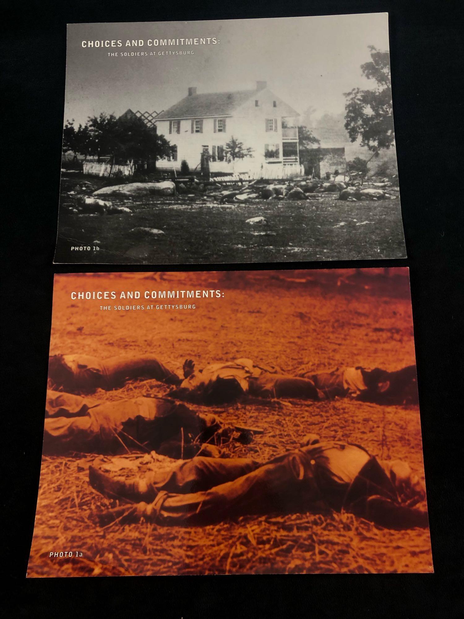 Vintage "Choices And Commitments :The soldiers At: Vintage "Choices And Commitments :The soldiers At Gettysburg" Trostle House Alexander Gardner photo. These rare PhotosÂ are in great condition with no defects to be seenÂ 8.5" x 10.5" eachÂ
