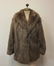 Feather Cut Brown Fox Fur Coat Vintage Fashion