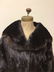 Dark Brown Elegant Ranch Mink Fur Coat - 2