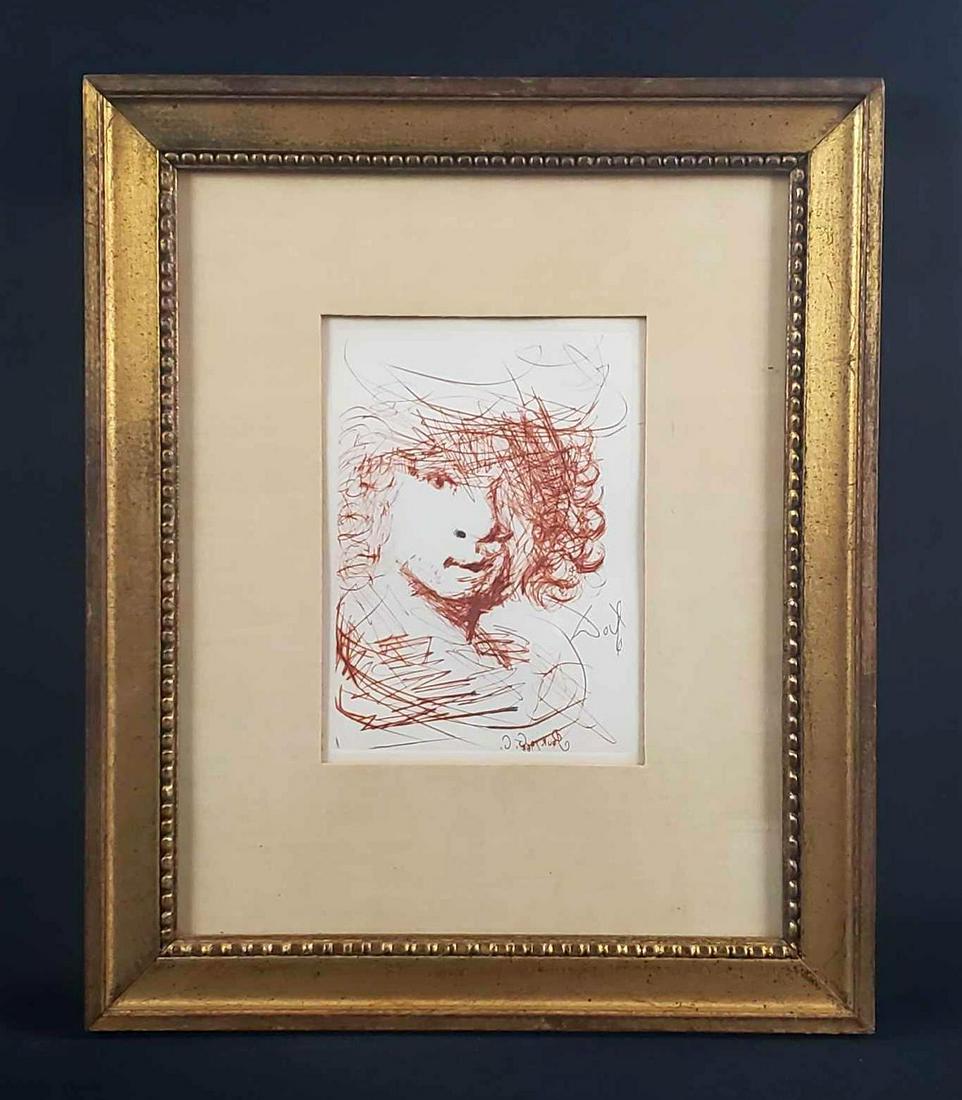 Rembrandt Red Etching by Salvador Dali (1 of 11)