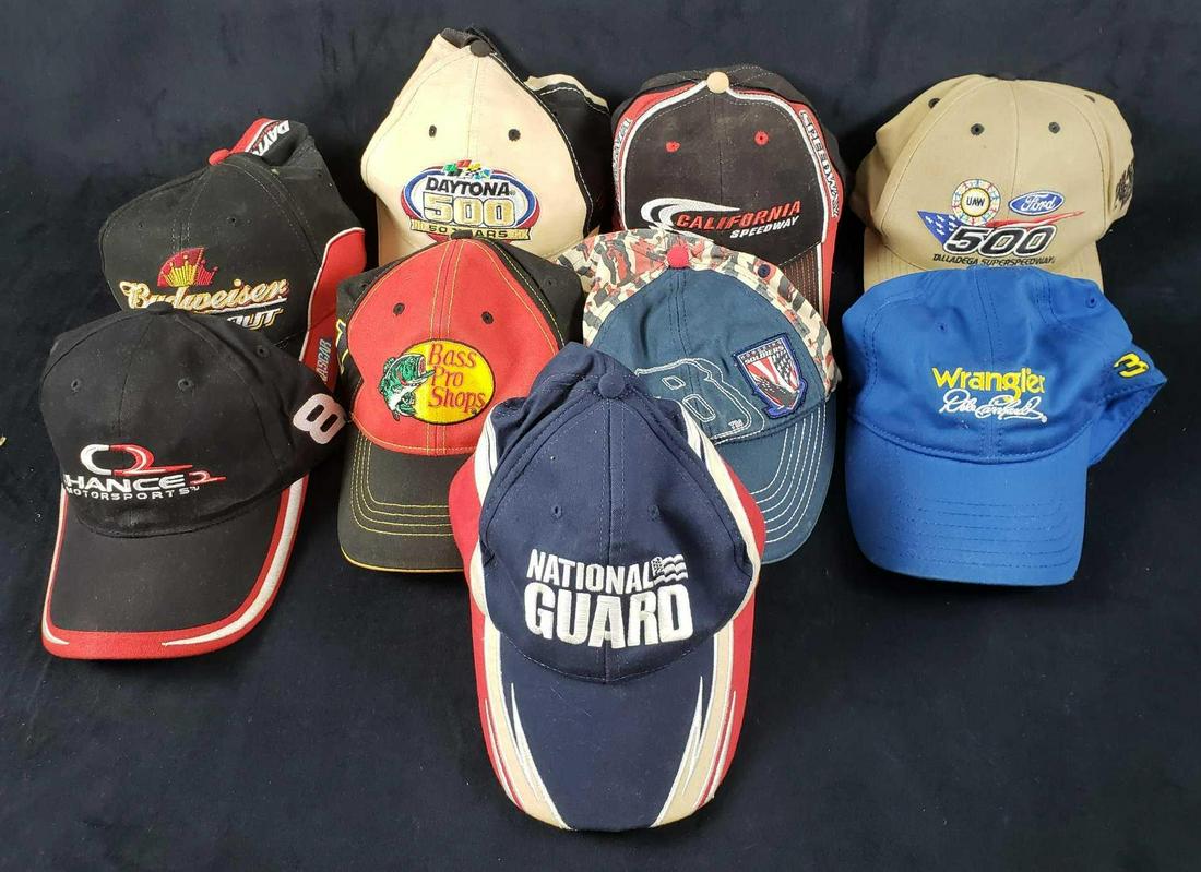 Lot of 9 Adjustable Assorted Baseball Caps (1 of 3)