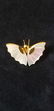 Vintage Mother of Pearl and Rhinestone Brooches Lot of - 4