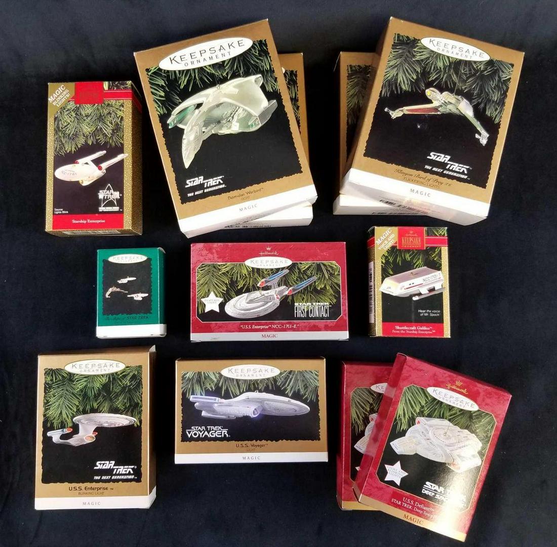 Set of 9 Plus 3 Bonus Star Trek Hallmark Keepsake (1 of 10)