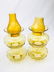 Lot of 6 Amber Glass Lamp Globes/Miniature Chimneys