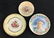 Lot of 3 Vintage Circa 1900s Porcelain Plates Queen