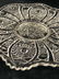 Vintage Pressed Glass Serving Tray Platter Flower - 8