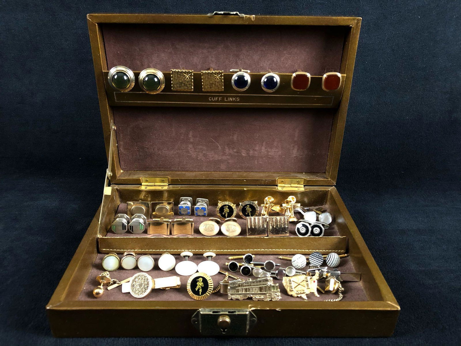 Large Vintage Lot Of Men's Cuff links - Button Covers - (1 of 13)