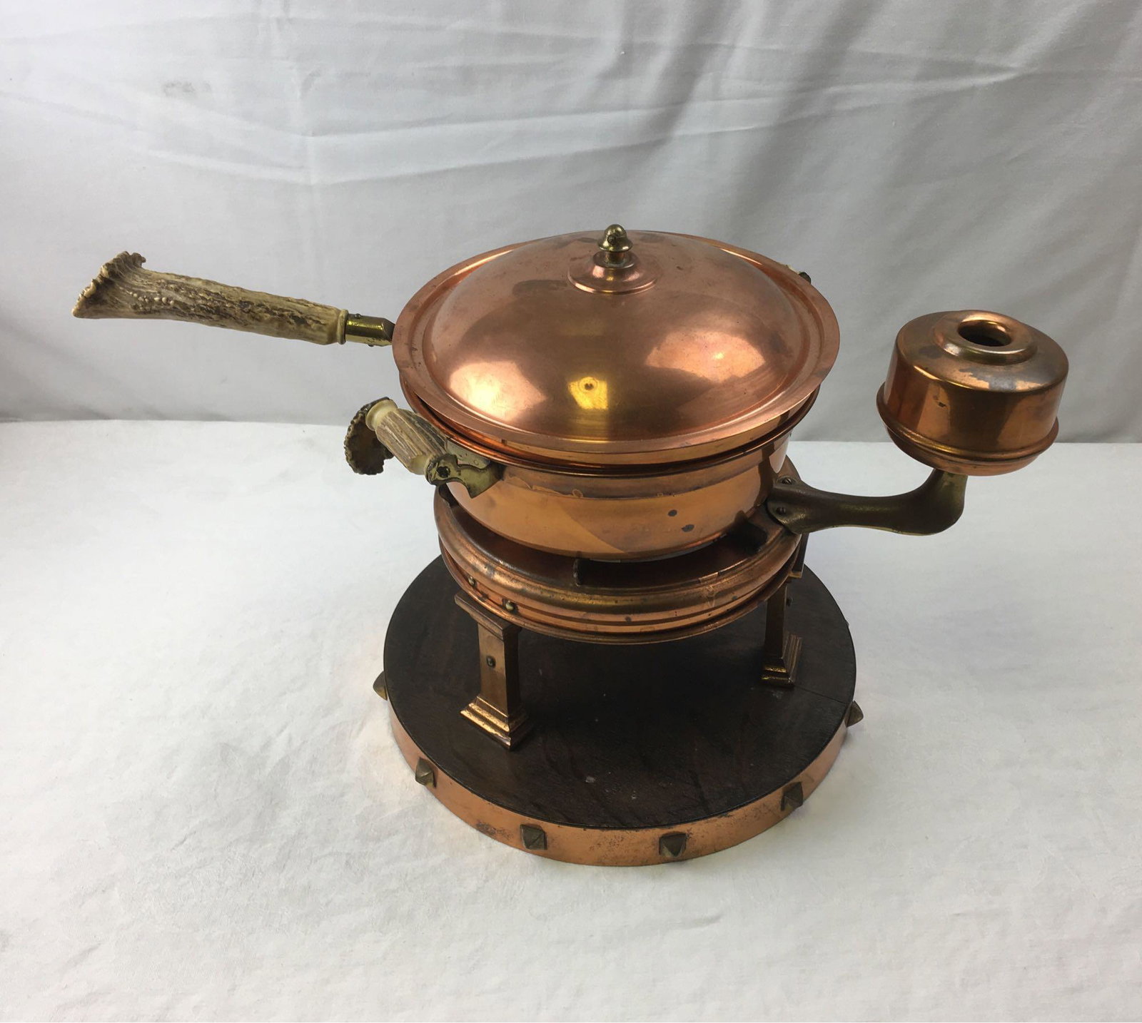 Vintage Copper Chafing Dish With Stove (1 of 8)