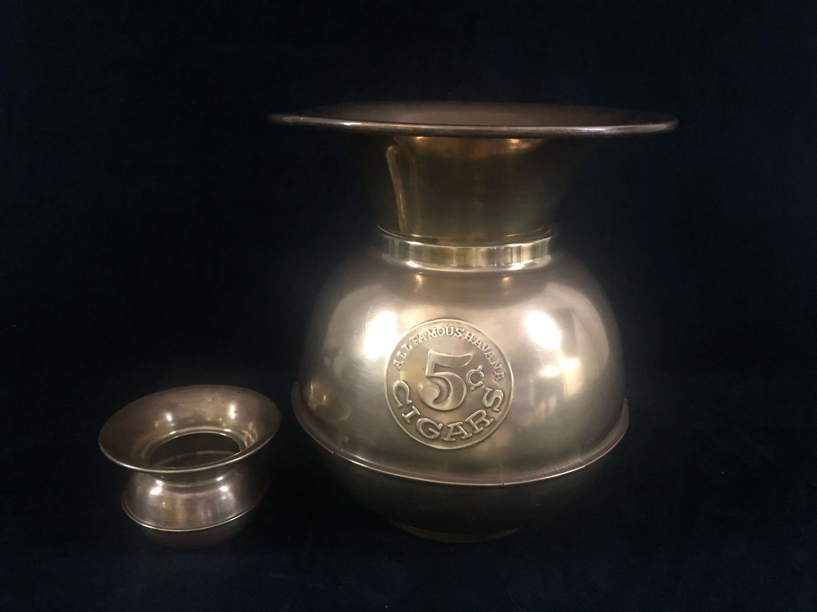 Vintage Brass Copper All Famous Havana 5 Cent Cigars (1 of 7)