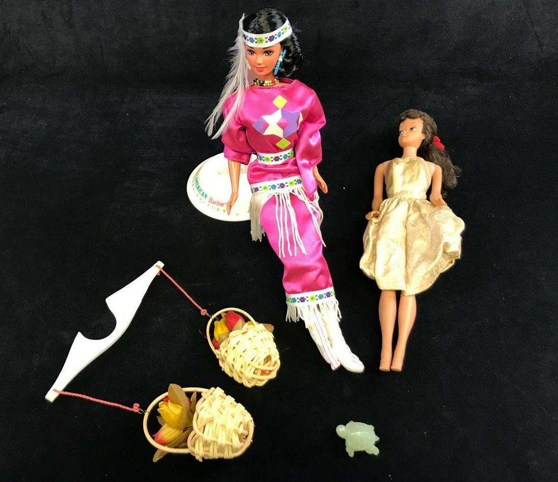 Vintage Barbie Lot Of Two Native American Midge (1 of 3)