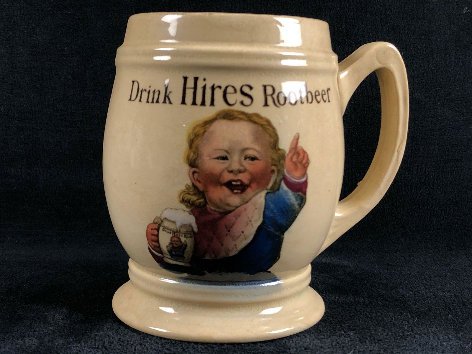 Antique 1890's "DRINK HIRES ROOT BEER" Mettlach (1 of 8)