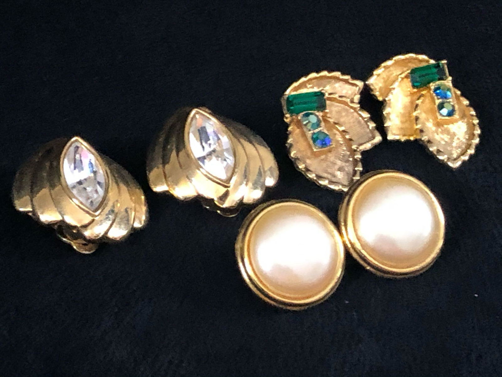 Vintage Lot Costume B.S.K Monet S.A.I Jewelry Clip On (1 of 11)