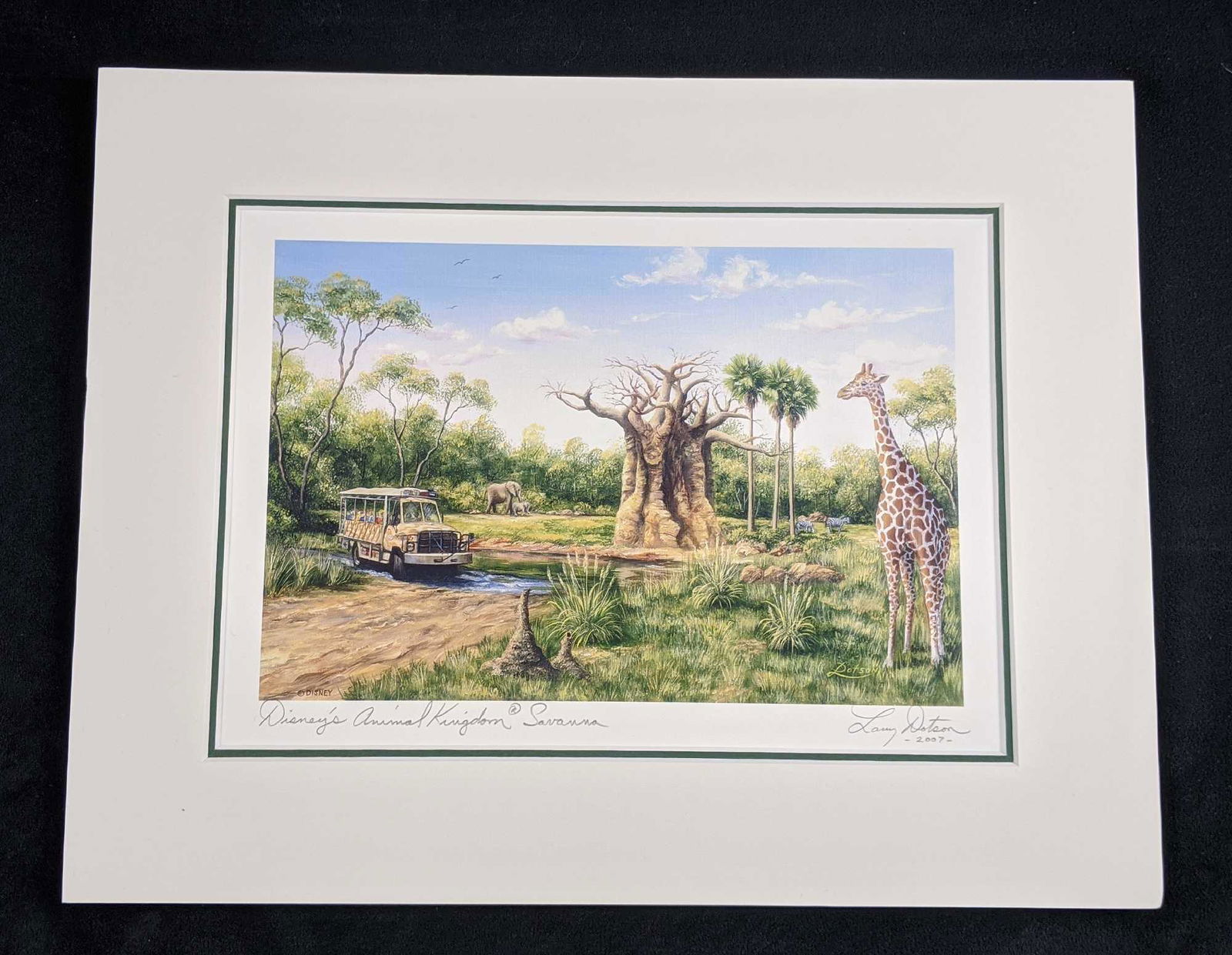 Disney Animal Kingdom Signed Print Larry Dotson A (1 of 4)