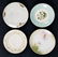 Mixed Lot of 4 Mini Porcelain Plates