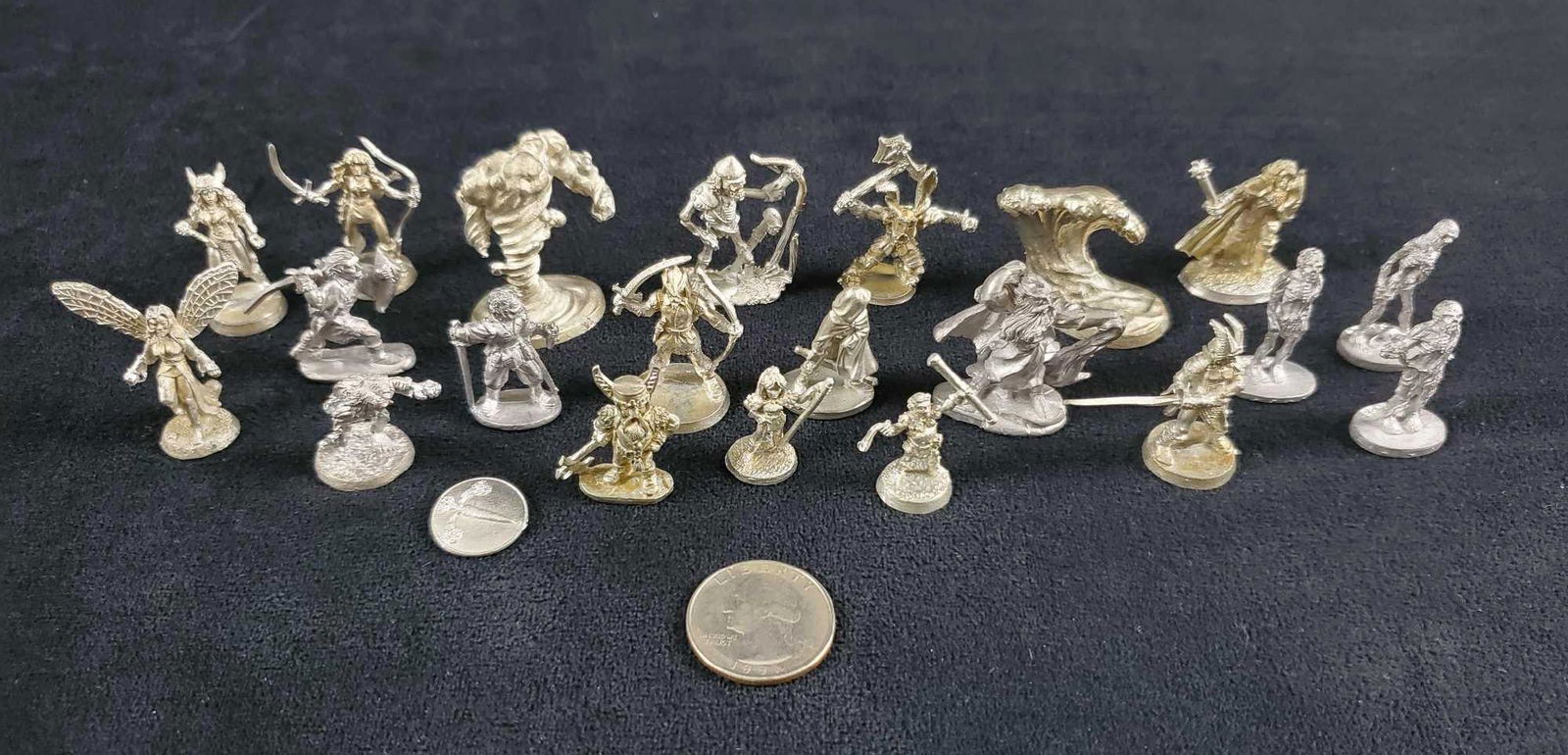Vintage DND Ral Partha Pewter Miniatures Lot Of 21 (1 of 12)