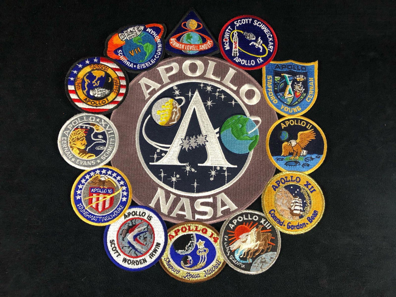 Apollo Mission Patch Collage Apollo 1- 17 (1 of 1)