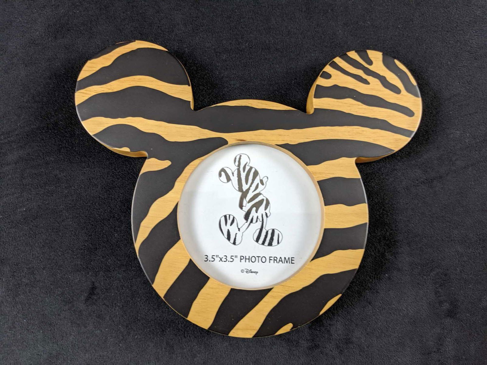 Disney Parks Animal Kingdom Mickey Zebra Stripes Wooden (1 of 5)