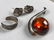 Vintage Sterling Silver Brooch Earrings Ring - 2