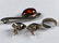 Vintage Sterling Silver Brooch Earrings Ring - 3