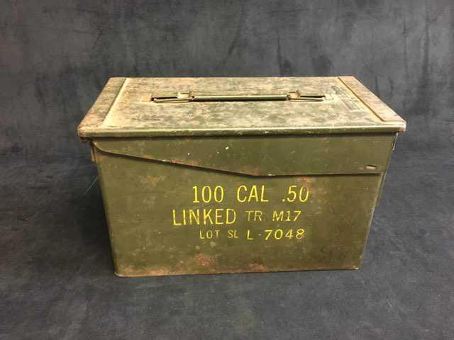 ヴィンテージ　AMM BOX CAL 50 M2 Vintage Military Metal Ammunition Box (Amm Box Cal. 50M2) | eBay