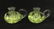 Set of 2 Glass Art Joe Rice St Clair Candlestick Lot - 4