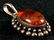 Stunning Vintage Natural Amber Sterling Silver Pendant