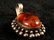 Stunning Vintage Natural Amber Sterling Silver Pendant - 5