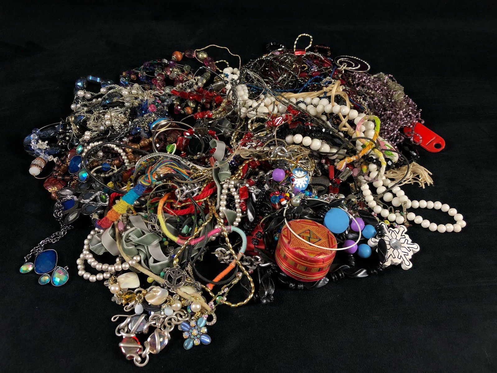 Vintage Mixed Grab Bag Costume Jewelry Necklaces - (1 of 7)