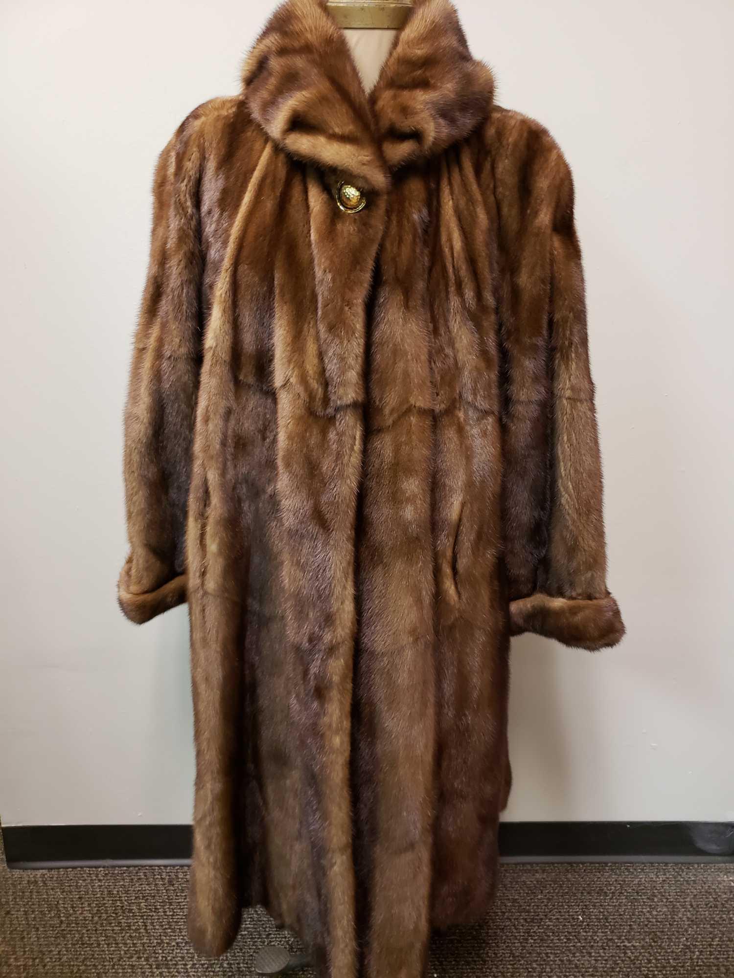 Saga Mink Ranched Mink Fur Coat (1 of 6)