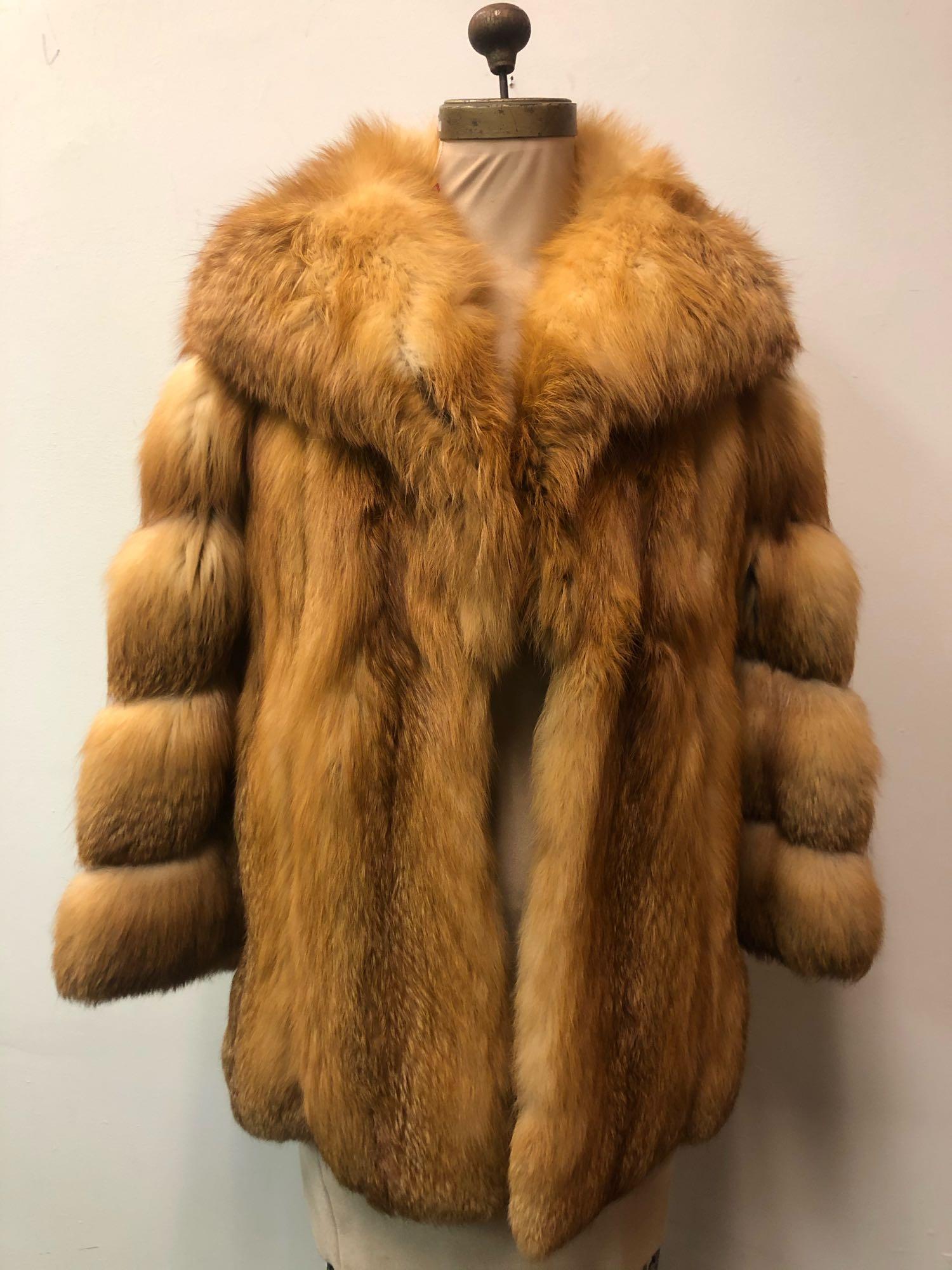 Fur Coat Red Fox Sterling Rosendorf Evans (1 of 8)